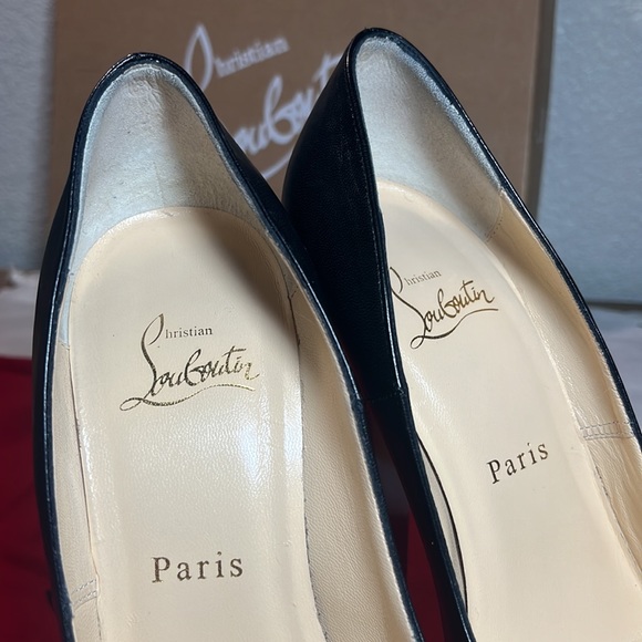 SOLD✨Christian Louboutin✨ Daffodile 160mm Kid Chunky Platform Pumps Size 38 - Picture 9 of 14